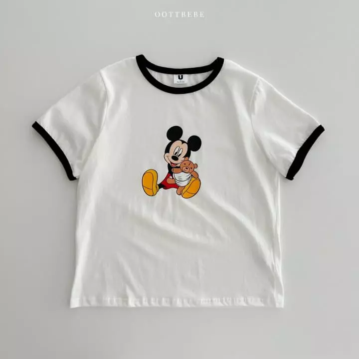 Oott Bebe - Korean Women Fashion - #vintagekidsstyle - Hug D Bear Tee Mom