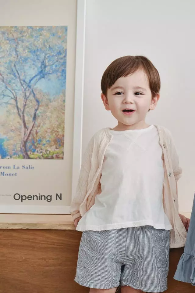 Opening & - Korean Children Fashion - #Kfashion4kids - Aqua Stripes Pants - 9