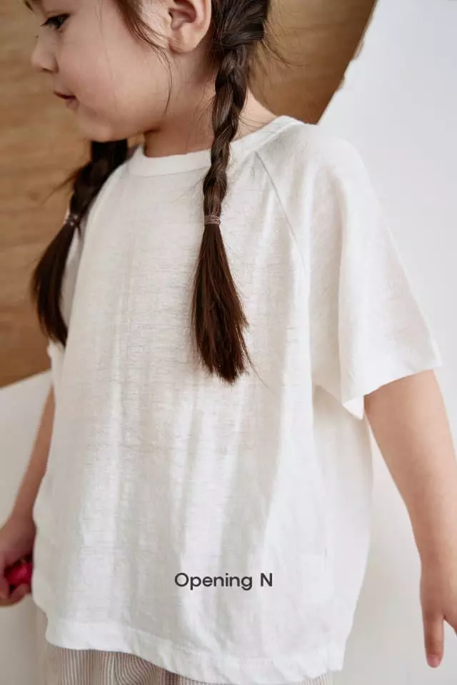 Opening & - Korean Children Fashion - #childrensboutique - Linen Tee - 8