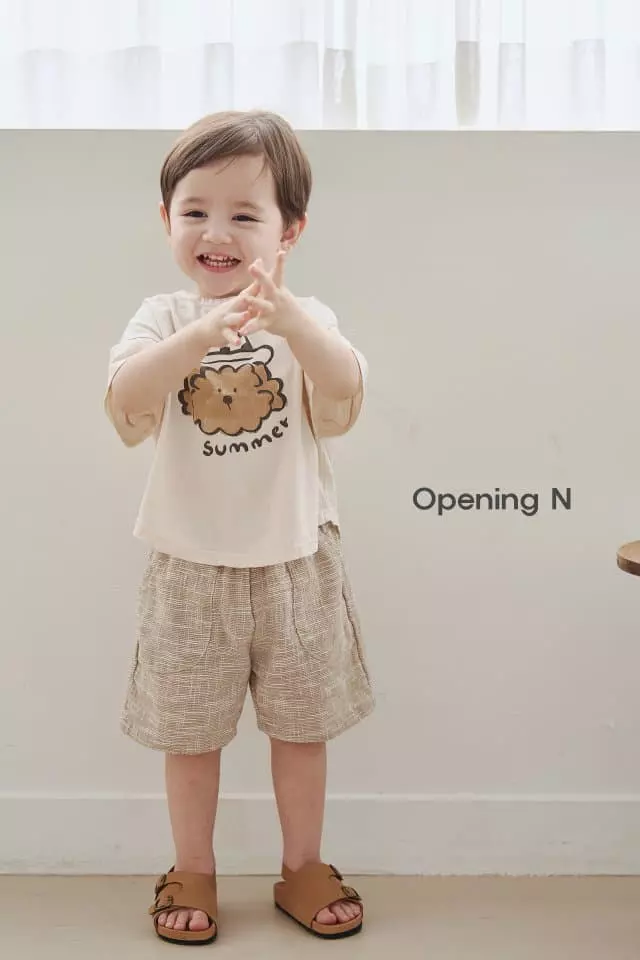 Opening & - Korean Children Fashion - #kidsshorts - Sha Slub Pants - 2