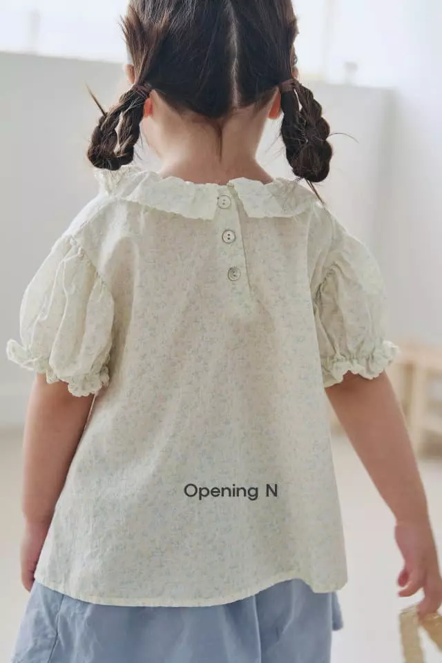 Opening & - Korean Children Fashion - #kidsstore - Small Flower Blouse - 11
