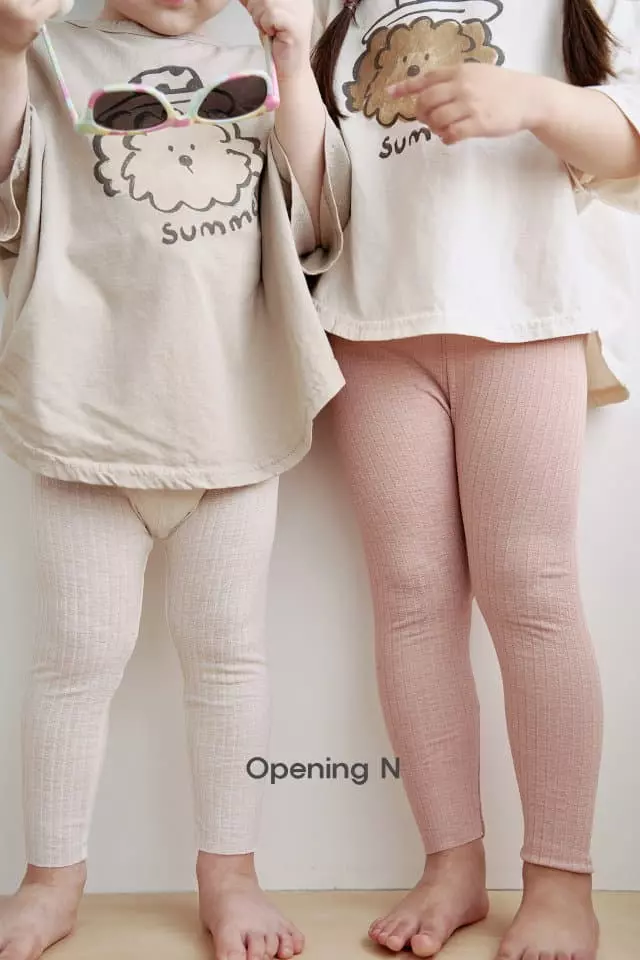 Opening & - Korean Children Fashion - #kidsstore - Skin Leggings - 5