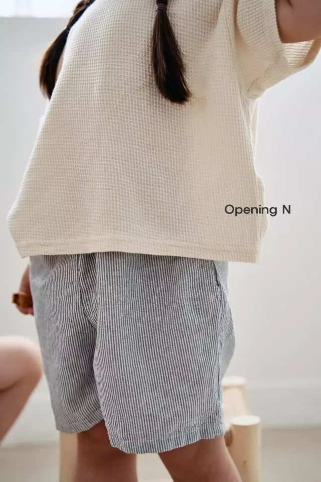 Opening & - Korean Children Fashion - #prettylittlegirls - Snad Waffle Tee - 8