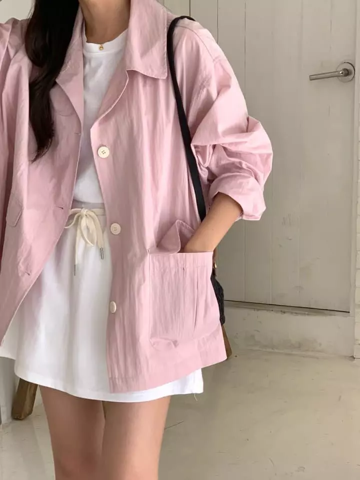 Osense - Korean Women Fashion - #momslook - Sand Loose Jumper - 10