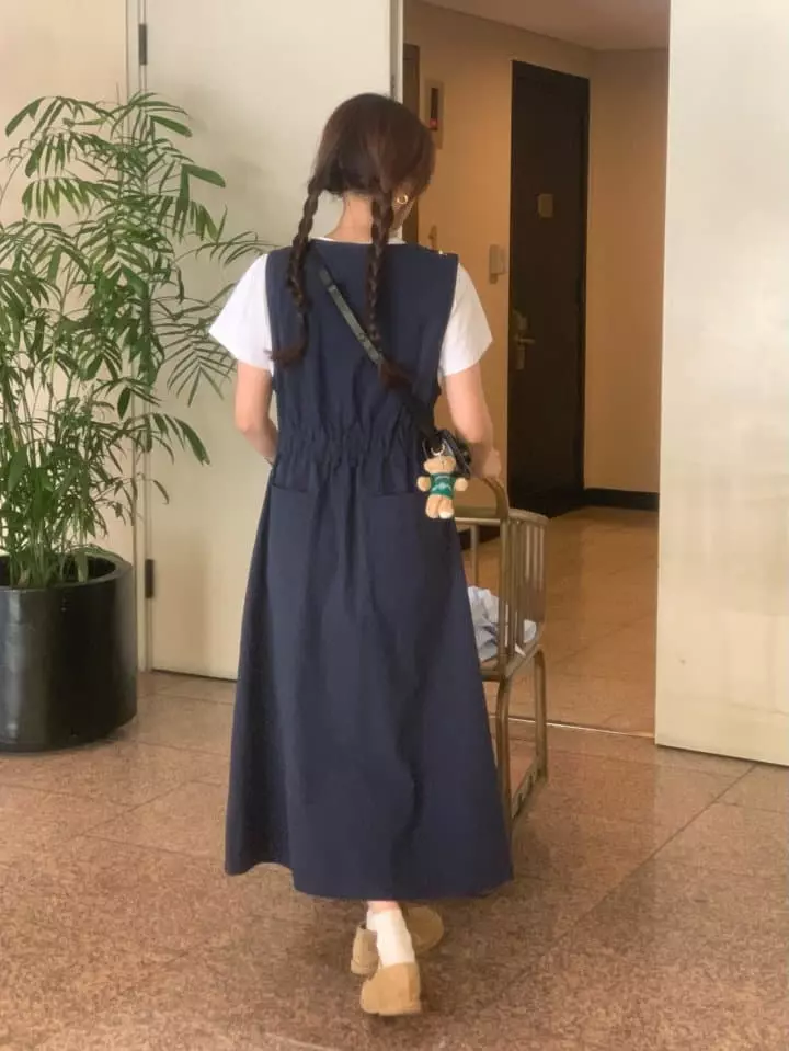 Osense - Korean Women Fashion - #momslook - Unit Sleeveless One-piece - 8