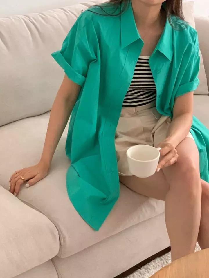 Osense - Korean Women Fashion - #momslook - Line Half One-piece - 9