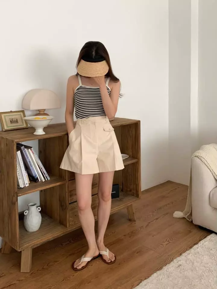 Osense - Korean Women Fashion - #thelittlethings - One Pocket Shorts - 4