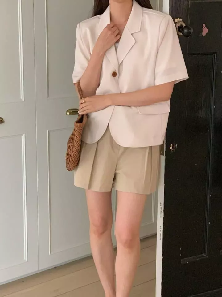 Osense - Korean Women Fashion - #momslook - Short Low Pintuck Pants