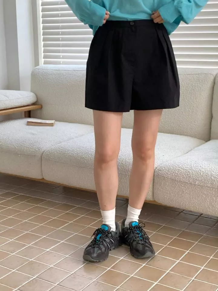 Osense - Korean Women Fashion - #momslook - Short Low Pintuck Pants - 11