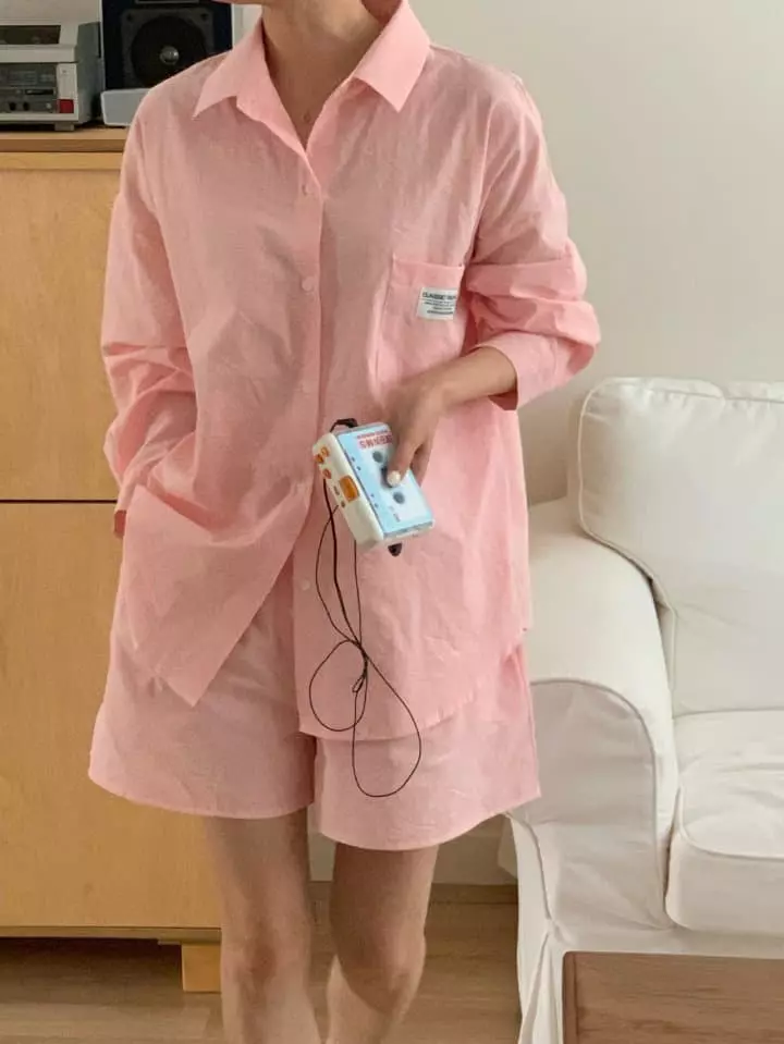 Osense - Korean Women Fashion - #momslook - Stripes Plan Shirt - 8