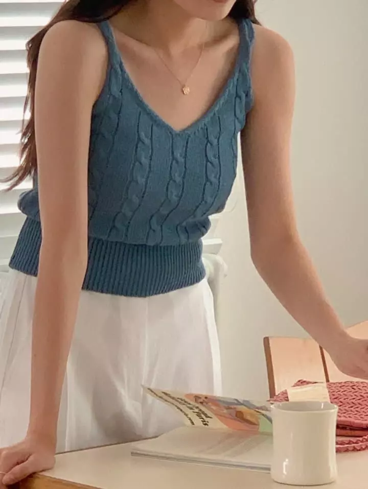 Osense - Korean Women Fashion - #momslook - Polapo Sleeveless - 2