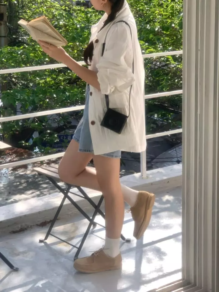 Osense - Korean Women Fashion - #restrostyle - Sand Loose Jumper - 4