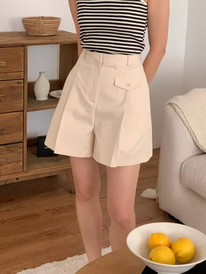 Osense - Korean Women Fashion - #shopsmall - One Pocket Shorts