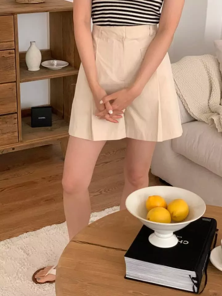 Osense - Korean Women Fashion - #thatsdarling - One Pocket Shorts - 2