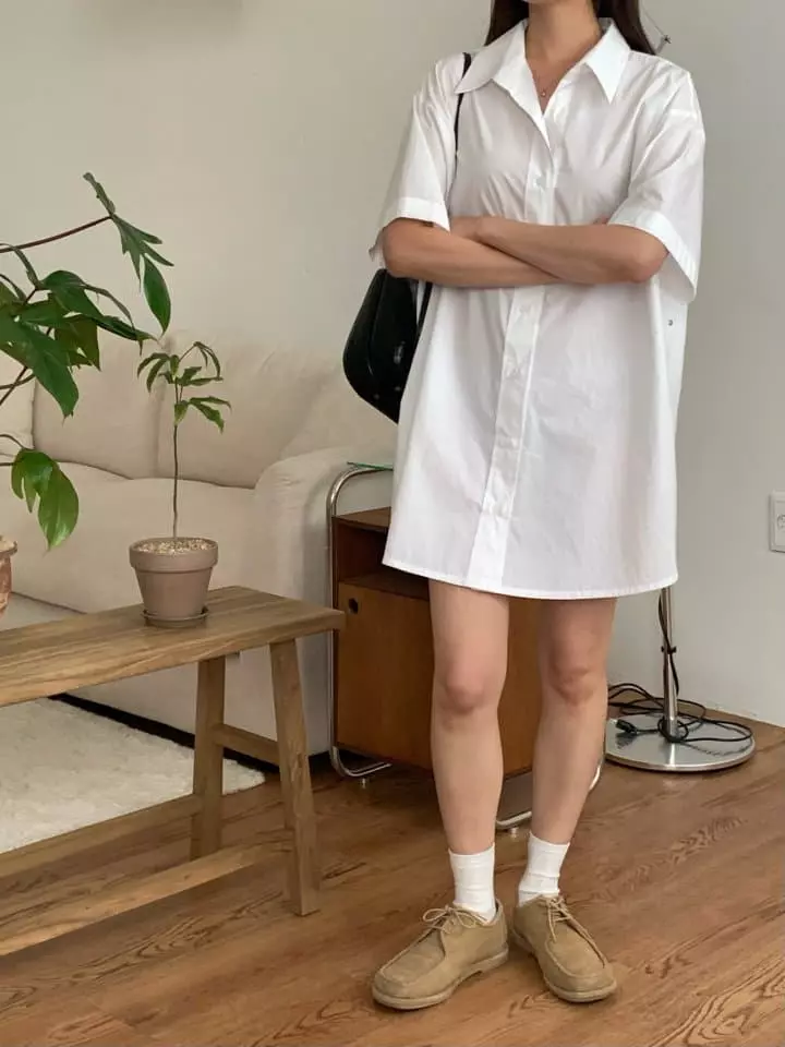 Osense - Korean Women Fashion - #thatsdarling - Line Half One-piece - 4