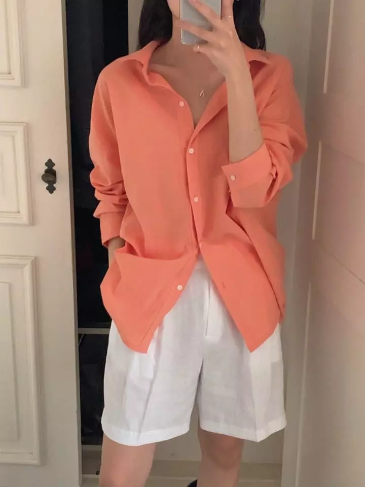 Osense - Korean Women Fashion - #vintageinspired - Candy Color Shirt - 9