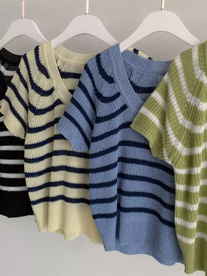 Osense - Korean Women Fashion - #vintageinspired - Free U Neck Knit Tee - 8