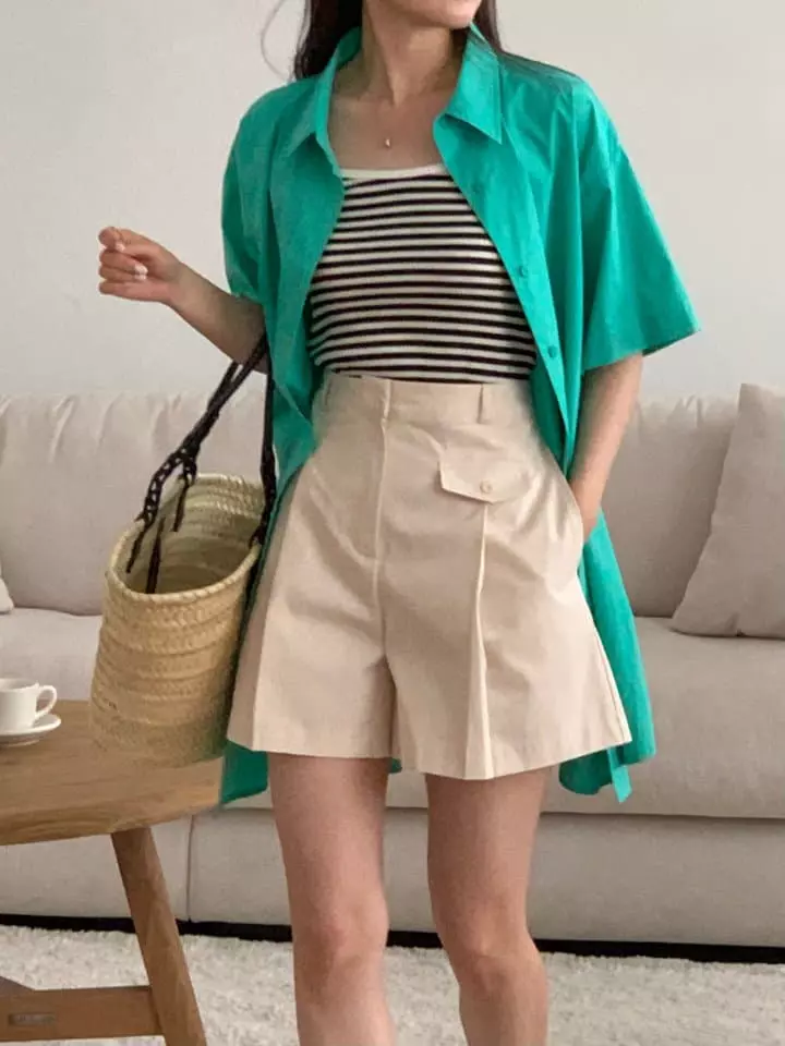 Osense - Korean Women Fashion - #womensfashion - Line Half One-piece - 10