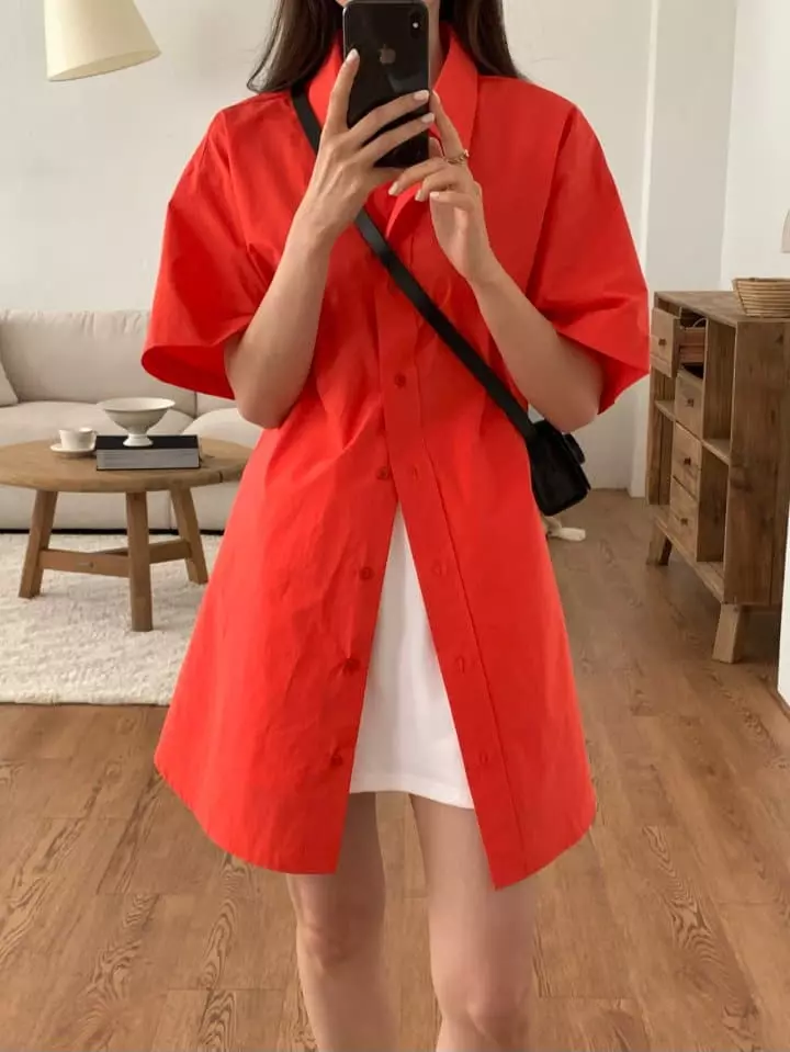 Osense - Korean Women Fashion - #womensfashion - Line Half One-piece - 6