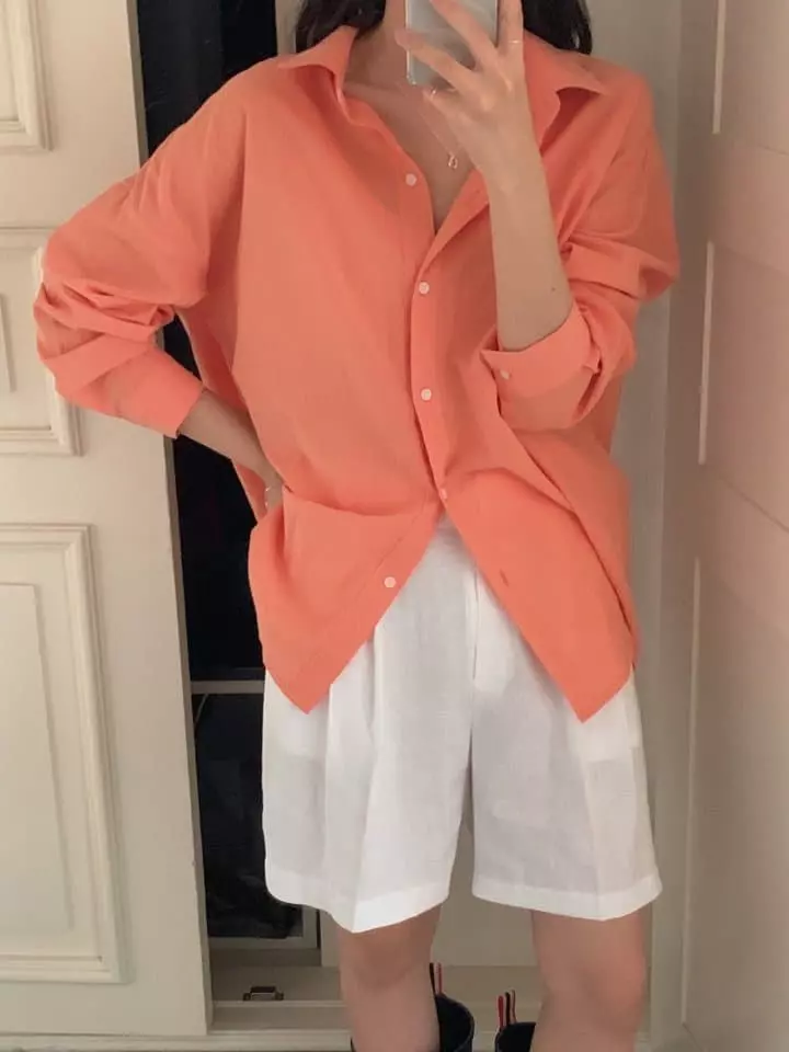 Osense - Korean Women Fashion - #womensfashion - Candy Color Shirt - 8