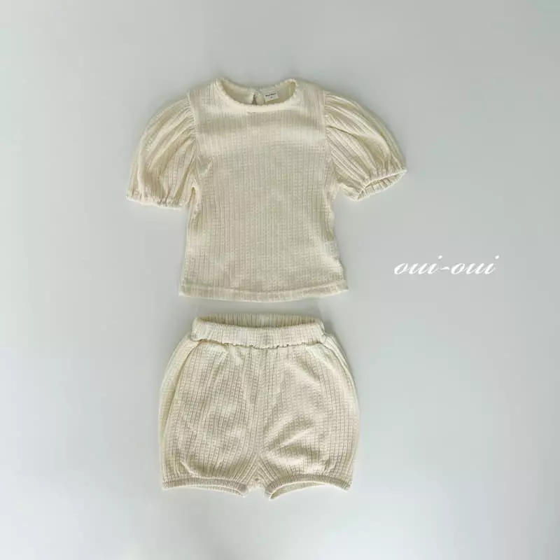 Oui Oui - Korean Children Fashion - #Kfashion4kids - Lona Top Bottom Set