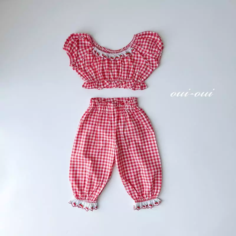 Oui Oui - Korean Children Fashion - #Kfashion4kids - Cheche Top Bottom Set