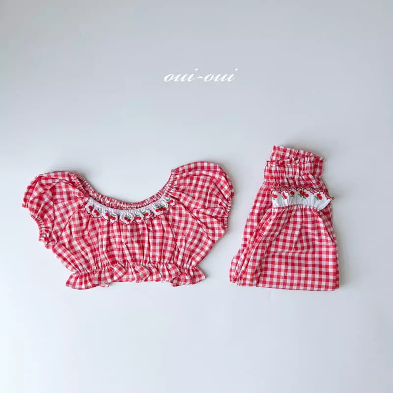 Oui Oui - Korean Children Fashion - #childofig - Cheche Top Bottom Set - 6