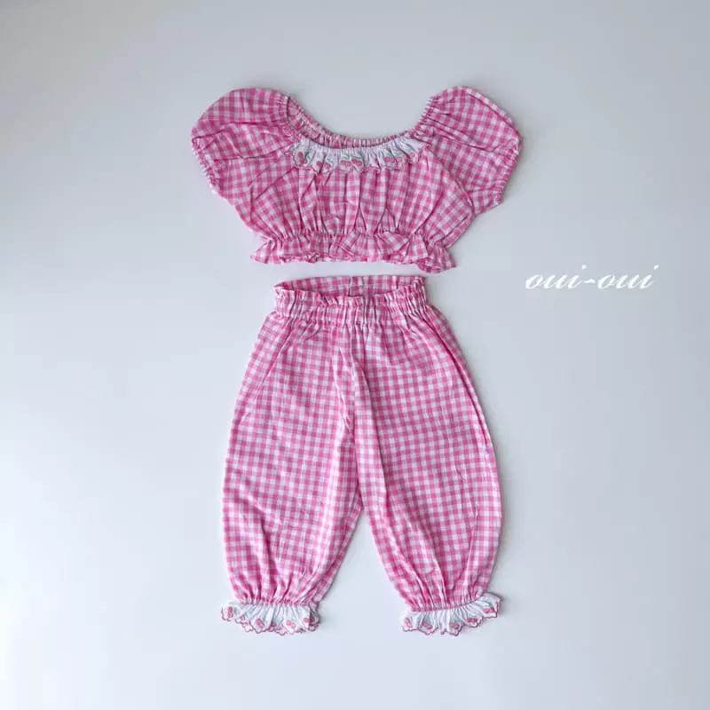 Oui Oui - Korean Children Fashion - #childofig - Cheche Top Bottom Set - 7