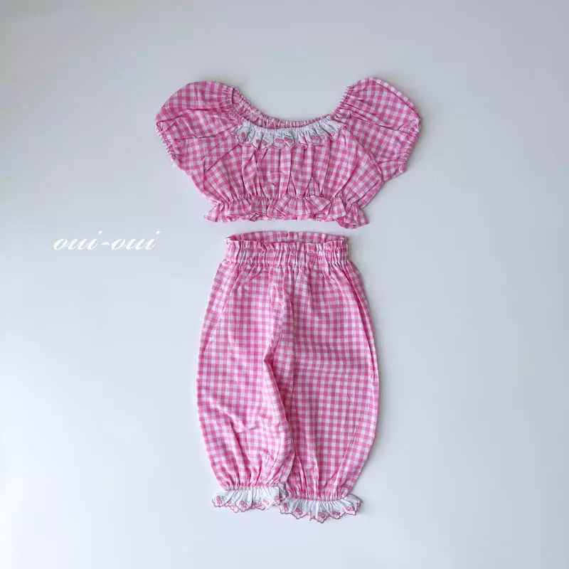 Oui Oui - Korean Children Fashion - #discoveringself - Cheche Top Bottom Set - 10