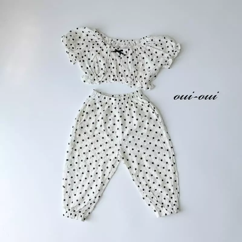 Oui Oui - Korean Children Fashion - #littlefashionista - Candy Top Bottom Set