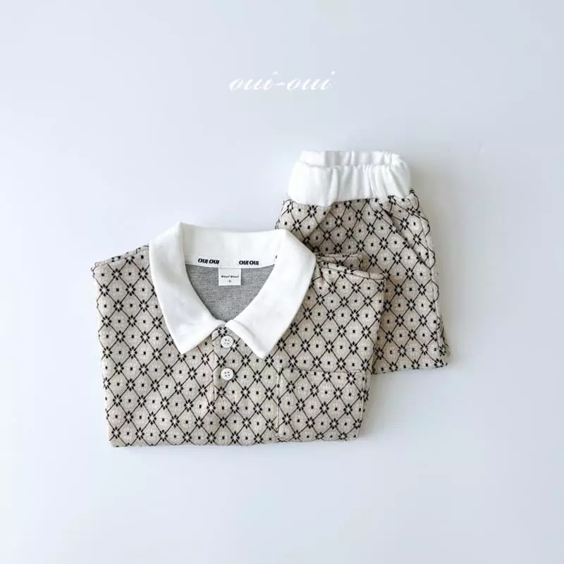 Oui Oui - Korean Children Fashion - #todddlerfashion - Urban Top Bottom Set - 4