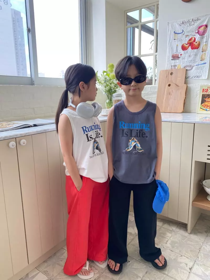 Our - Korean Children Fashion - #childofig - Runner Sleeveless - 4