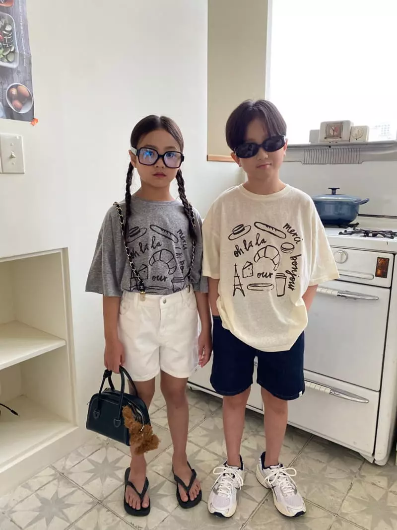 Our - Korean Children Fashion - #designkidswear - French Tee - 6