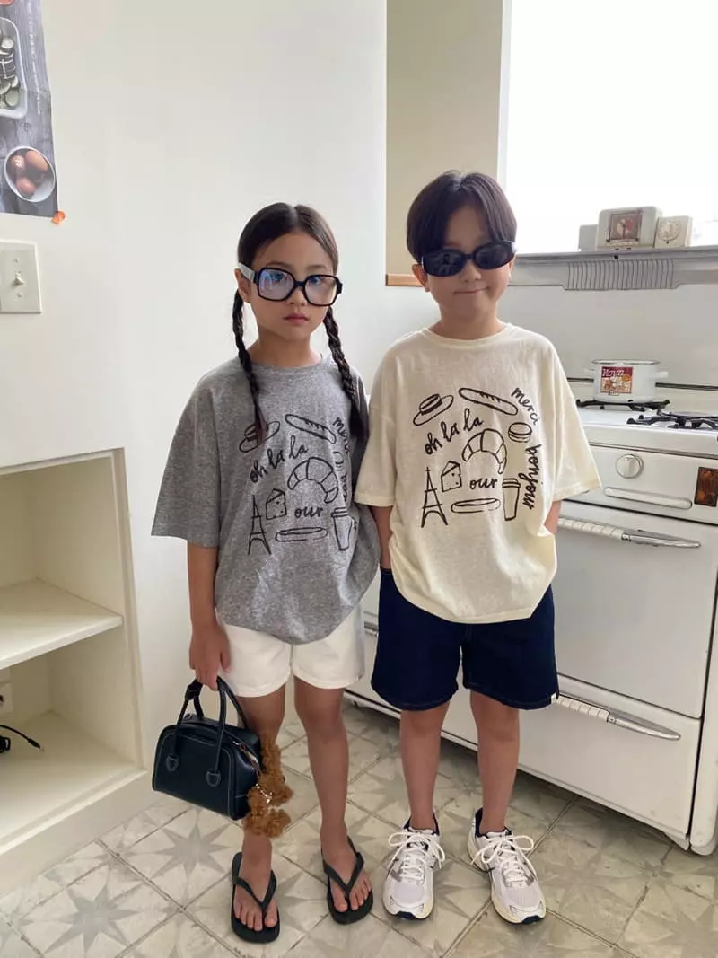 Our - Korean Children Fashion - #fashionkids - French Tee - 8