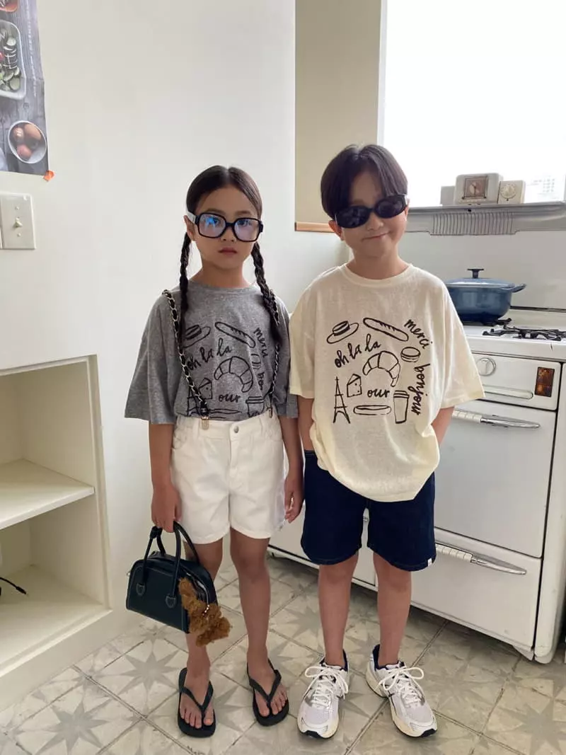Our - Korean Children Fashion - #prettylittlegirls - French Tee - 2