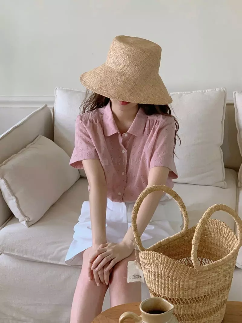Our Moment - Korean Women Fashion - #momslook - May Embrodiery Blouse - 2