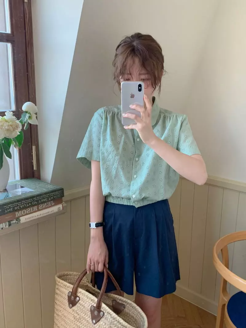Our Moment - Korean Women Fashion - #momslook - May Embrodiery Blouse - 6