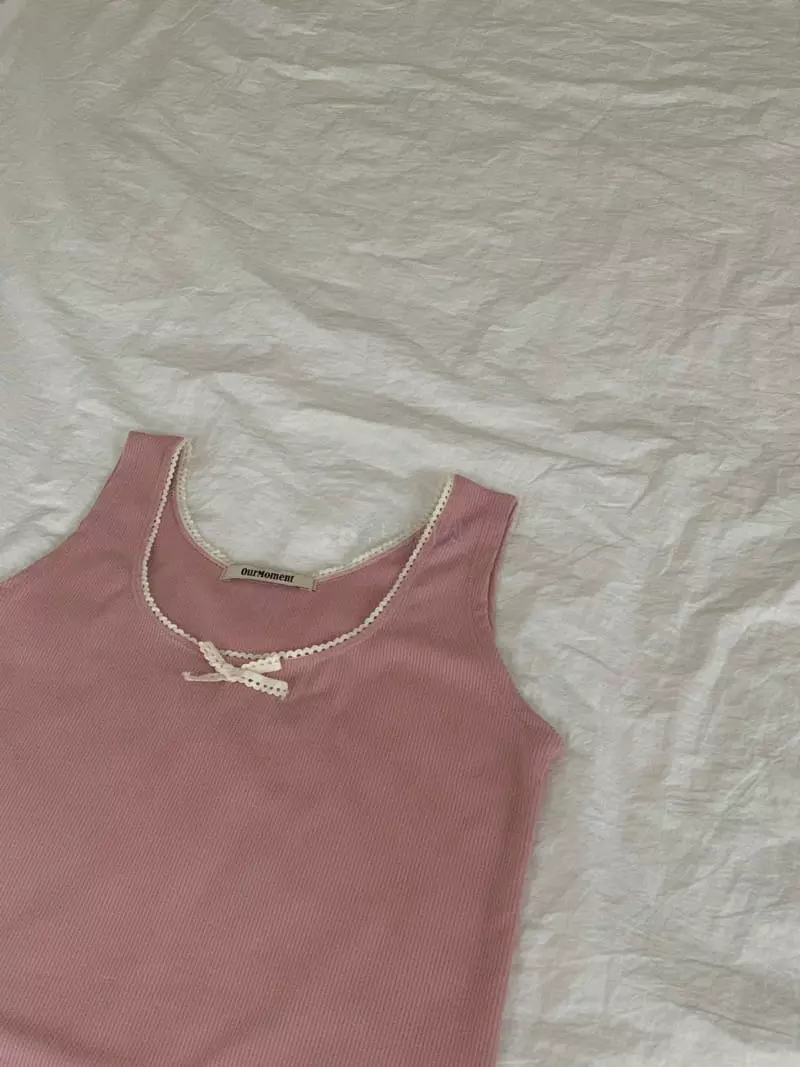 Our Moment - Korean Women Fashion - #momslook - Ribbon Sleeveless - 6
