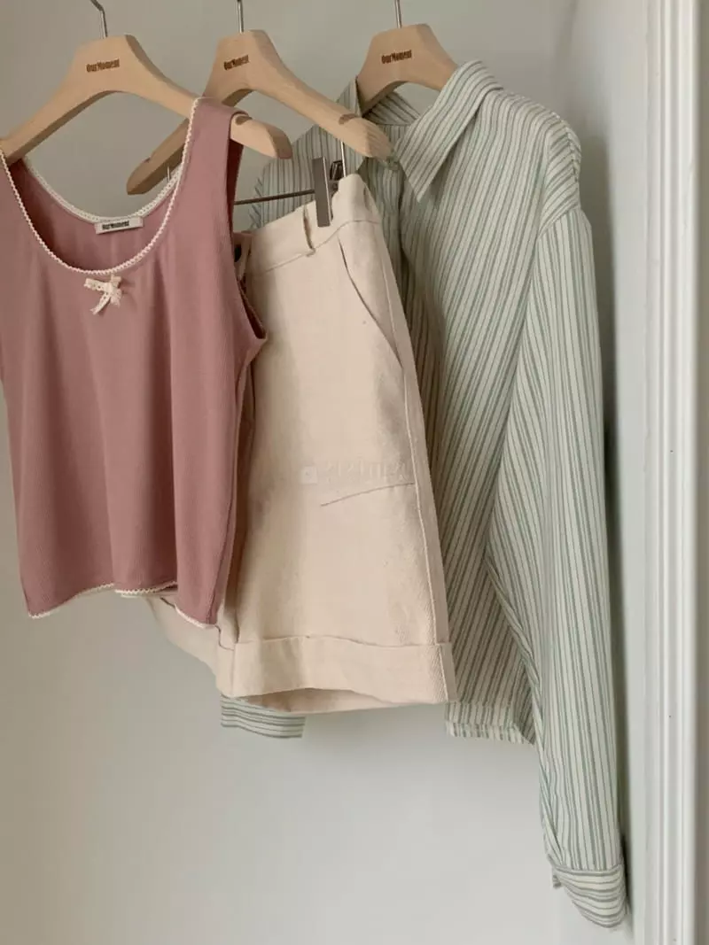 Our Moment - Korean Women Fashion - #momslook - Ribbon Sleeveless - 7
