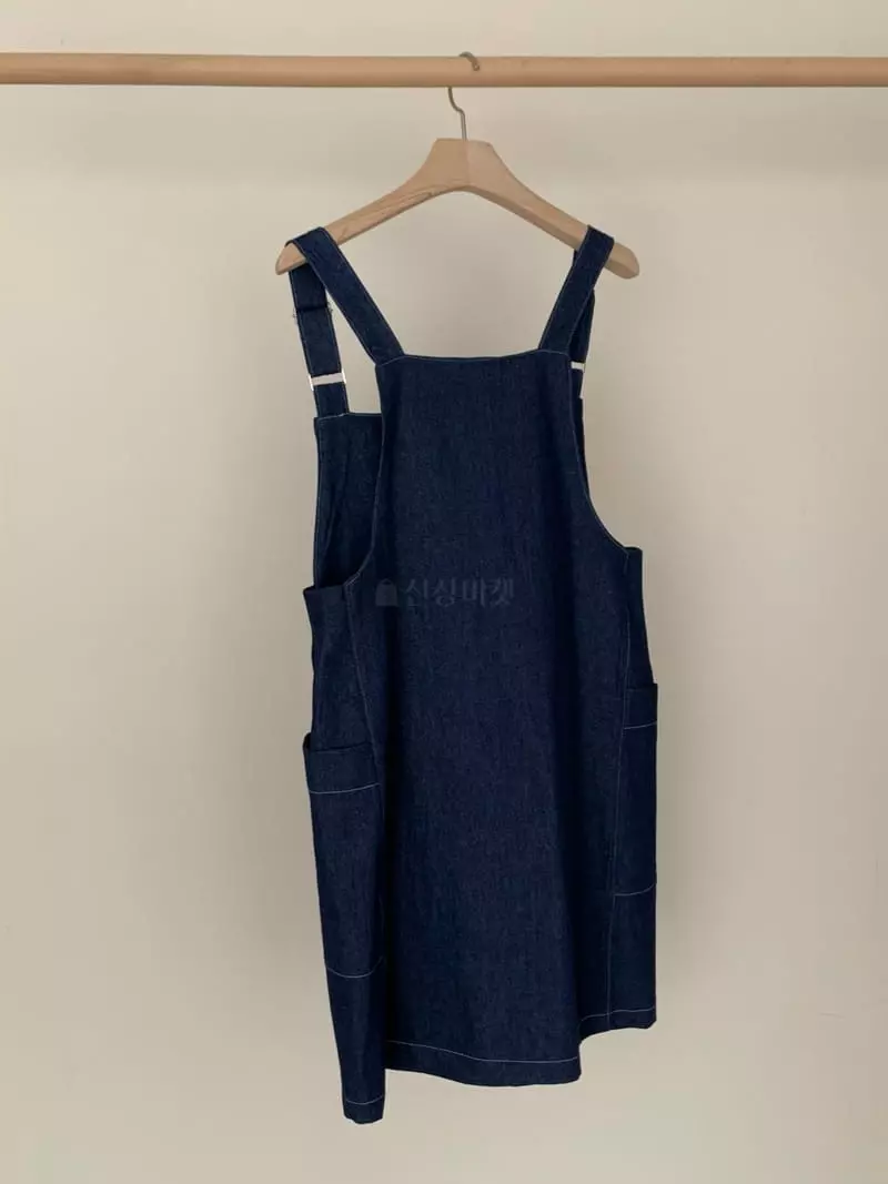Our Moment - Korean Women Fashion - #momslook - Denim Overalls One-piece - 3