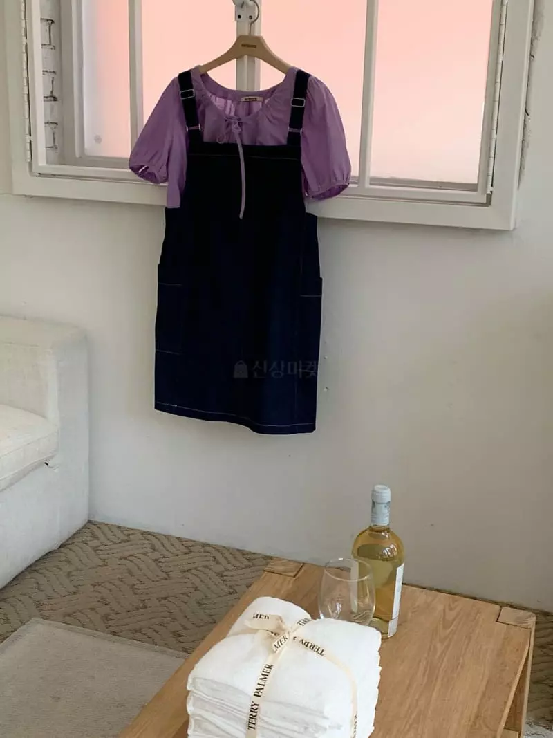 Our Moment - Korean Women Fashion - #momslook - Denim Overalls One-piece - 4