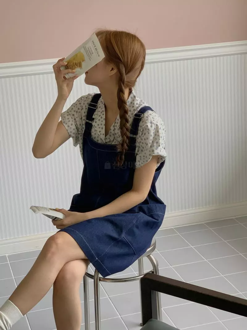 Our Moment - Korean Women Fashion - #vintageinspired - Denim Overalls One-piece - 6