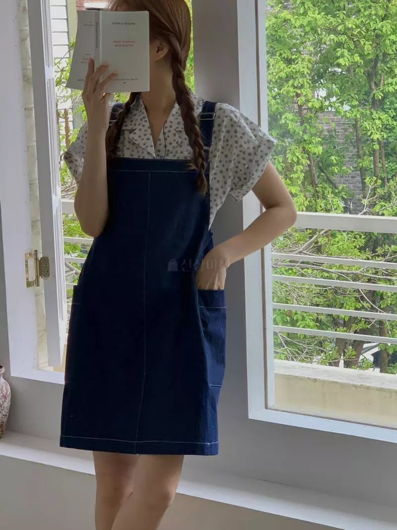 Our Moment - Korean Women Fashion - #vintagekidsstyle - Denim Overalls One-piece - 7