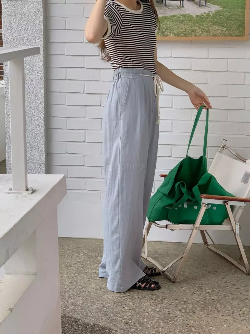 Our Moment - Korean Women Fashion - #momslook - Linen Pants - 4