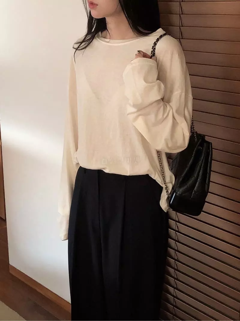 Overclassic - Korean Women Fashion - #momslook - Over Rain Tee - 6