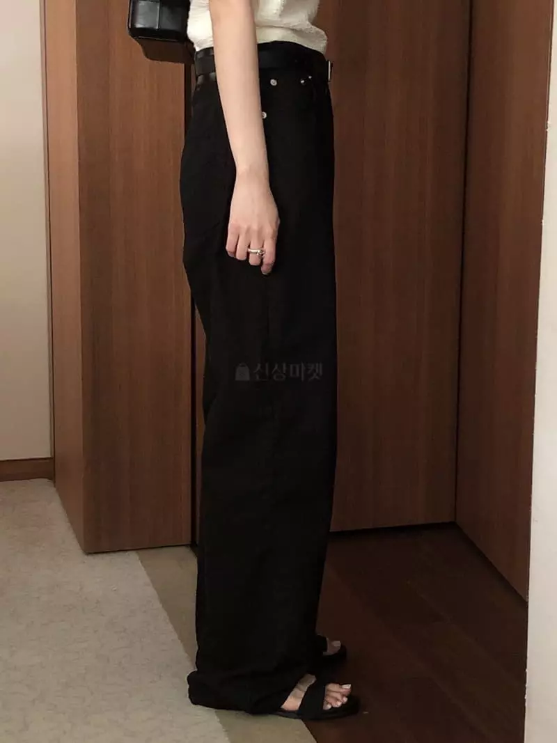 Overclassic - Korean Women Fashion - #momslook - Summer Wide Jeans - 7