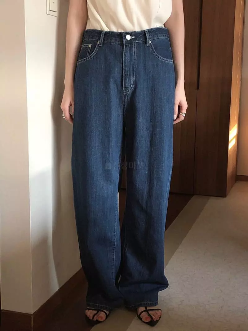 Overclassic - Korean Women Fashion - #momslook - Summer Mark Jeans - 6