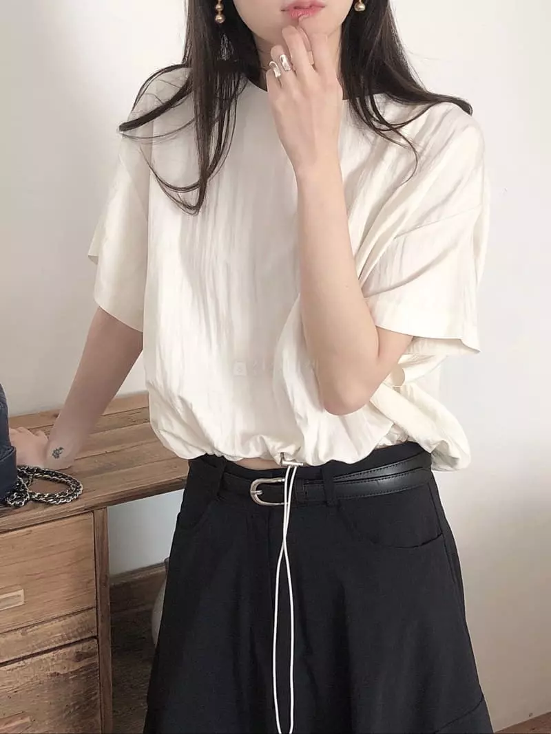 Overclassic - Korean Women Fashion - #momslook - String Blouse - 12