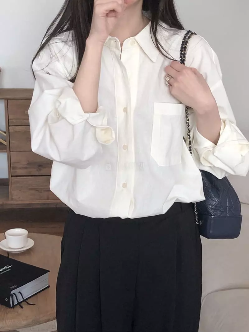 Overclassic - Korean Women Fashion - #momslook - Bio Over Shirt - 10