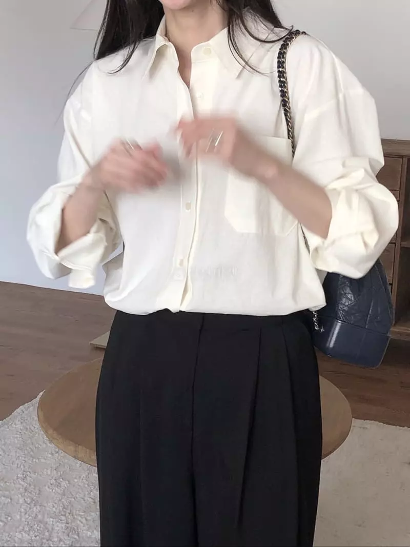 Overclassic - Korean Women Fashion - #momslook - Bio Over Shirt - 9